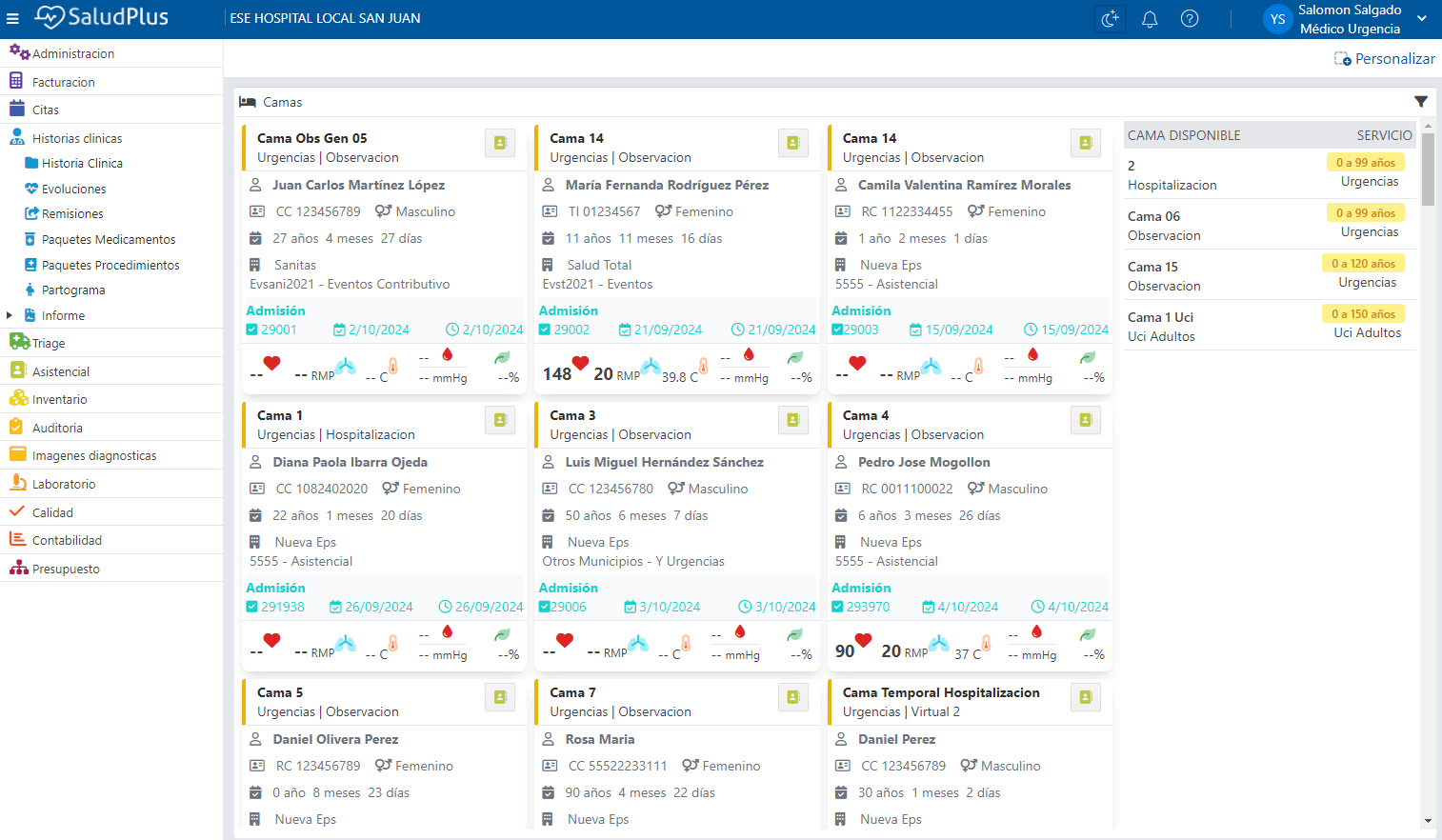 SaludPlus Dashboard